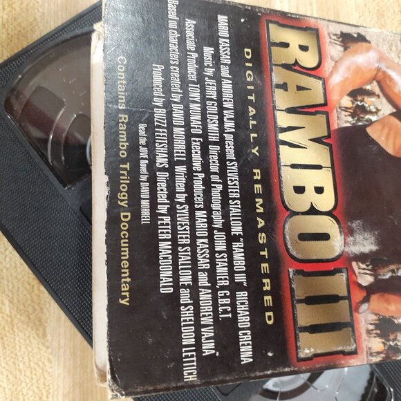 Rambo 3 1988 III VHS Digitally Remastered Peter MacDonald Stallone Cult Action - Picture 10 of 10